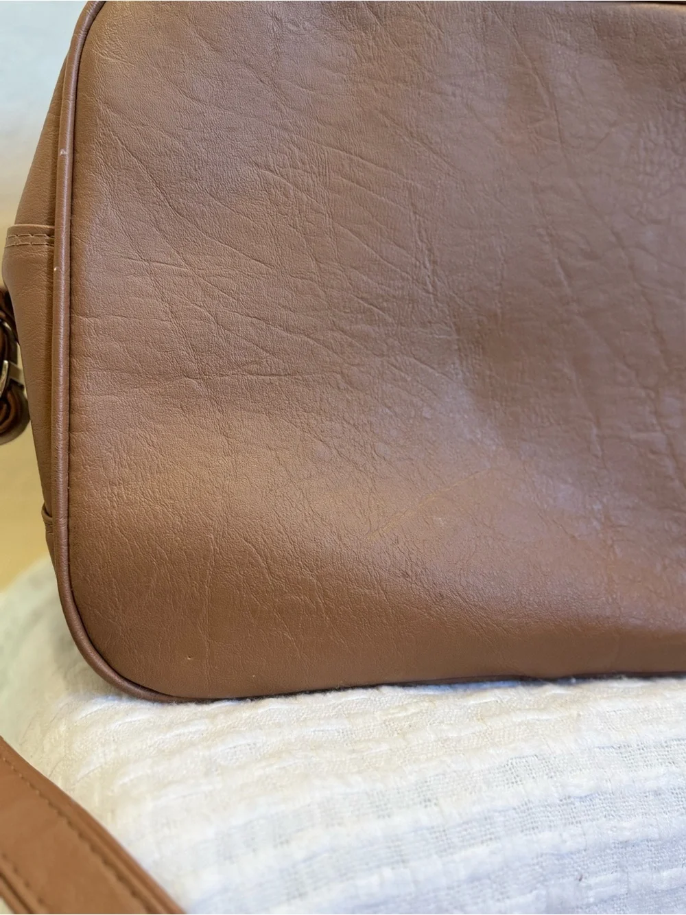 Vintage 1980s Samsonite Concord Shoulder Tote Bag Terra Cotta Travel Carry-On